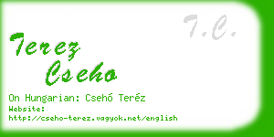 terez cseho business card