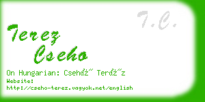 terez cseho business card